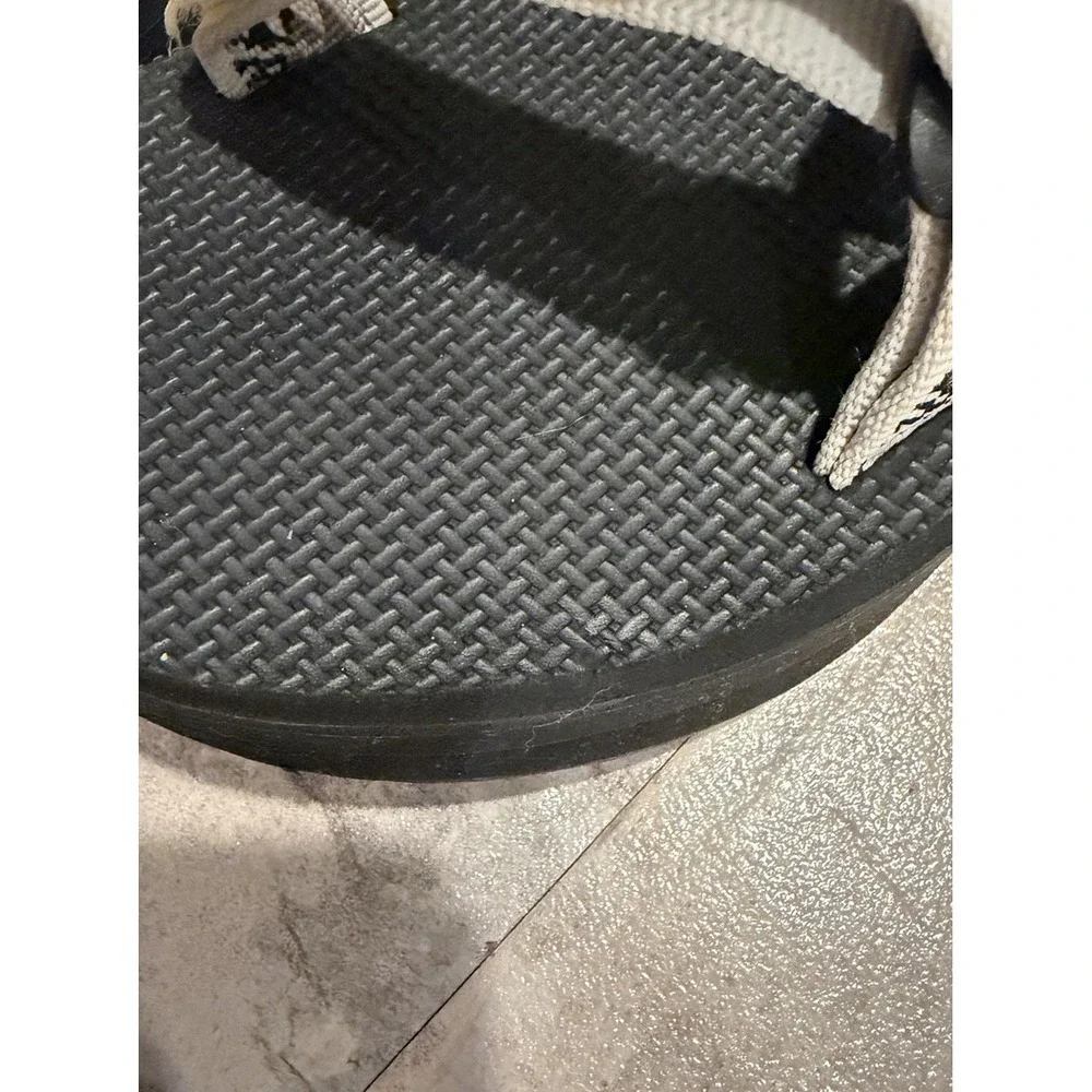 Teva Women's Black and White Geometric Strap Sandals